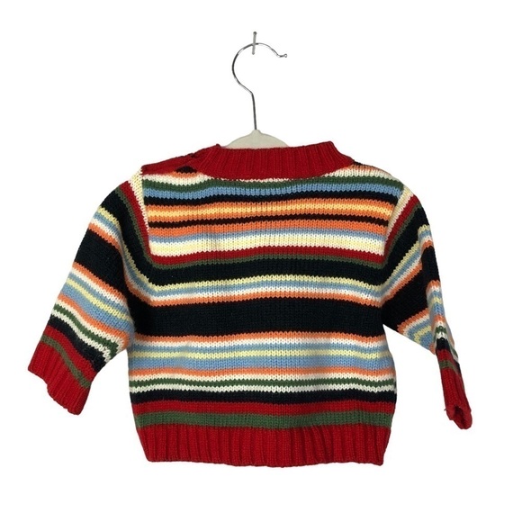 Boyzwear by Nannette Red Colorful Stripe Pullover Sweater 18M - Picture 2 of 2